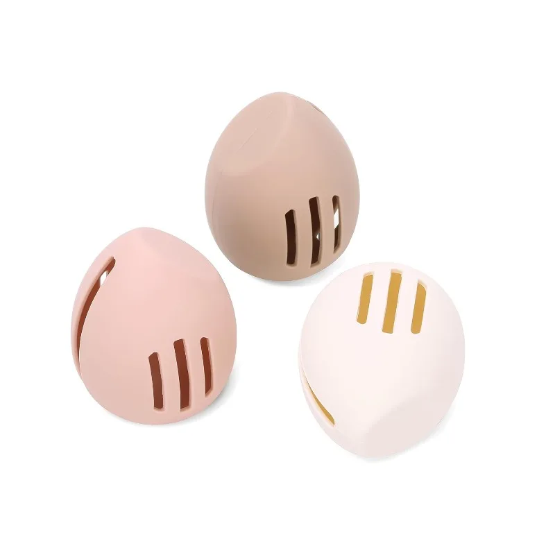 Beauty Makeup Egg - Tas penyimpanan spons bedak silikon, aksesori