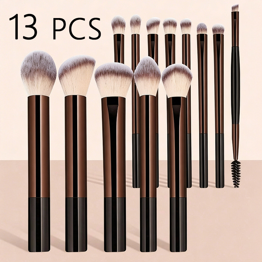 Huda Beauty Makeup Brush Set - 13 buah Set Kuas Rias, Bulu