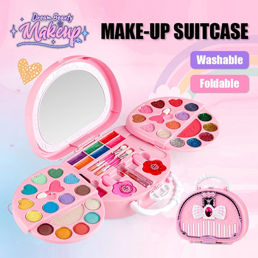Beauty Makeup Kit For Girls - Mainan kecantikan anak perempuan, tas kecil