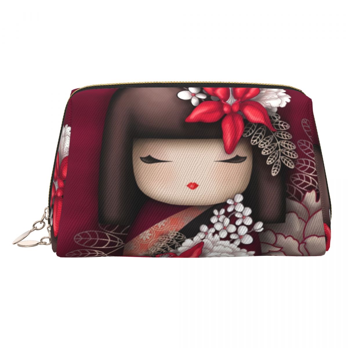 Beauty Makeup Kit For Girls - Tas Perlengkapan Mandi Boneka Sakura Kokeshi