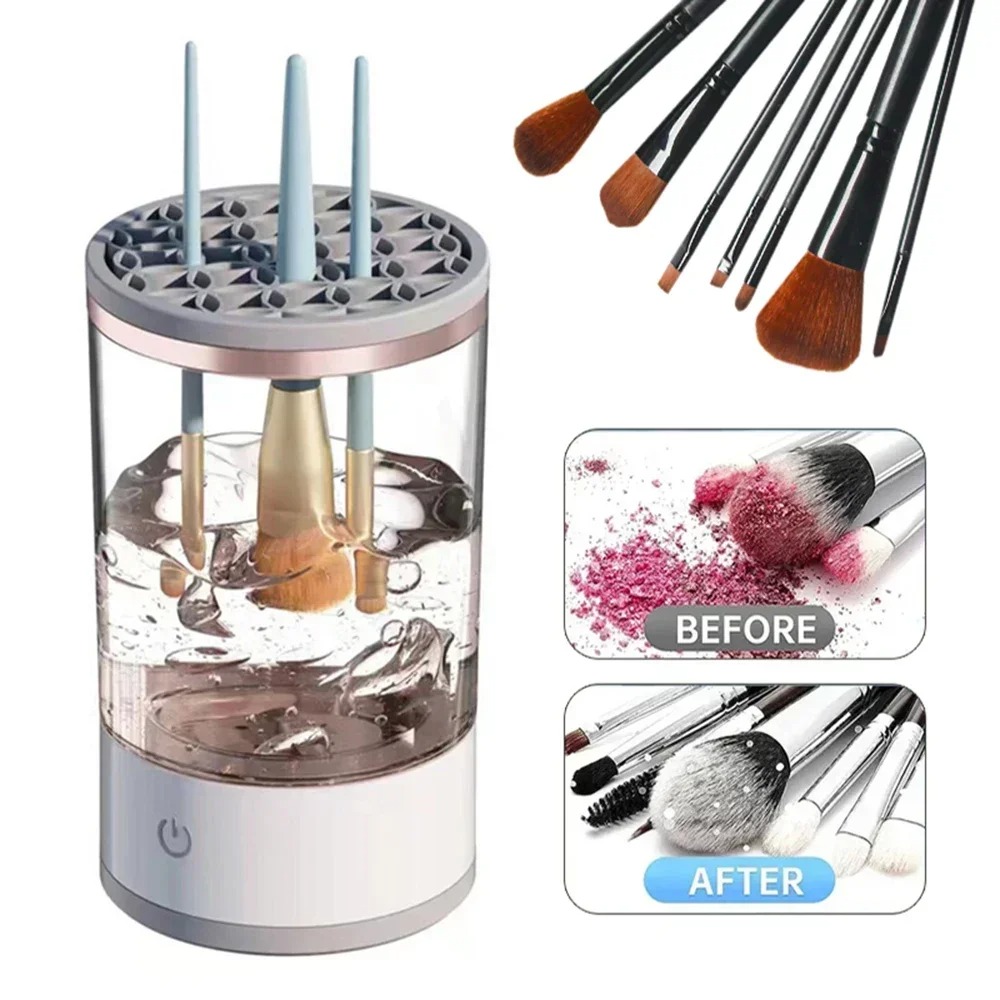 Beauty Makeup Products - Mesin Pembersih Kuas Makeup Elektrik Otomatis
