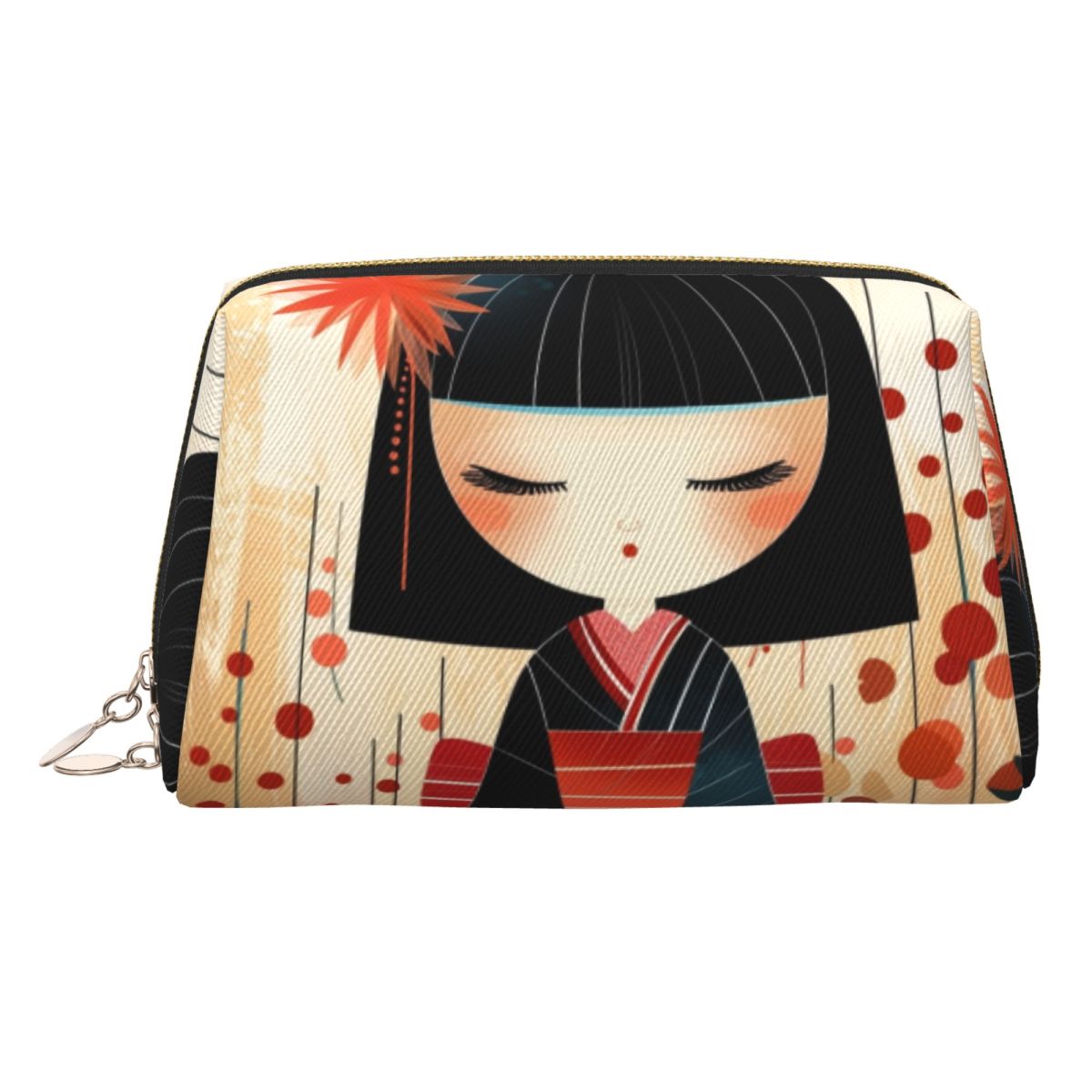 Beauty Makeup Kit For Girls - Tas Kosmetik Perjalanan Boneka Kokeshi Kimono