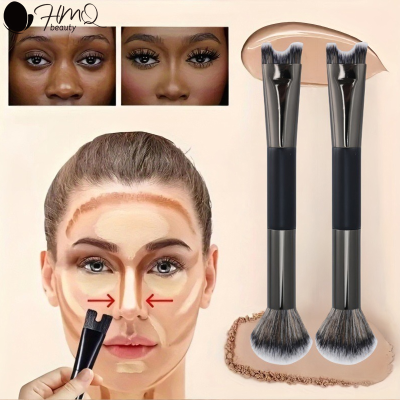 Huda Beauty Makeup Brush Set - Kuas Rias Kepala Ganda Berbentuk U