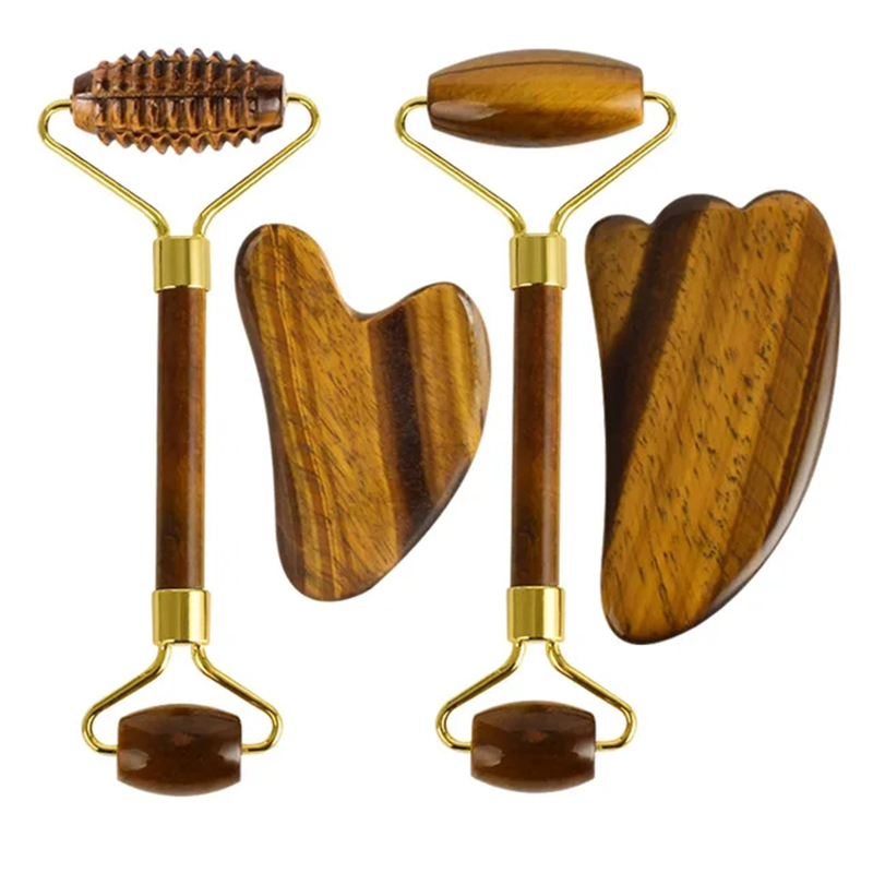 Jade Roller Gua Sha - Alat Kerokan Wajah Pemijat Cantik Guasha