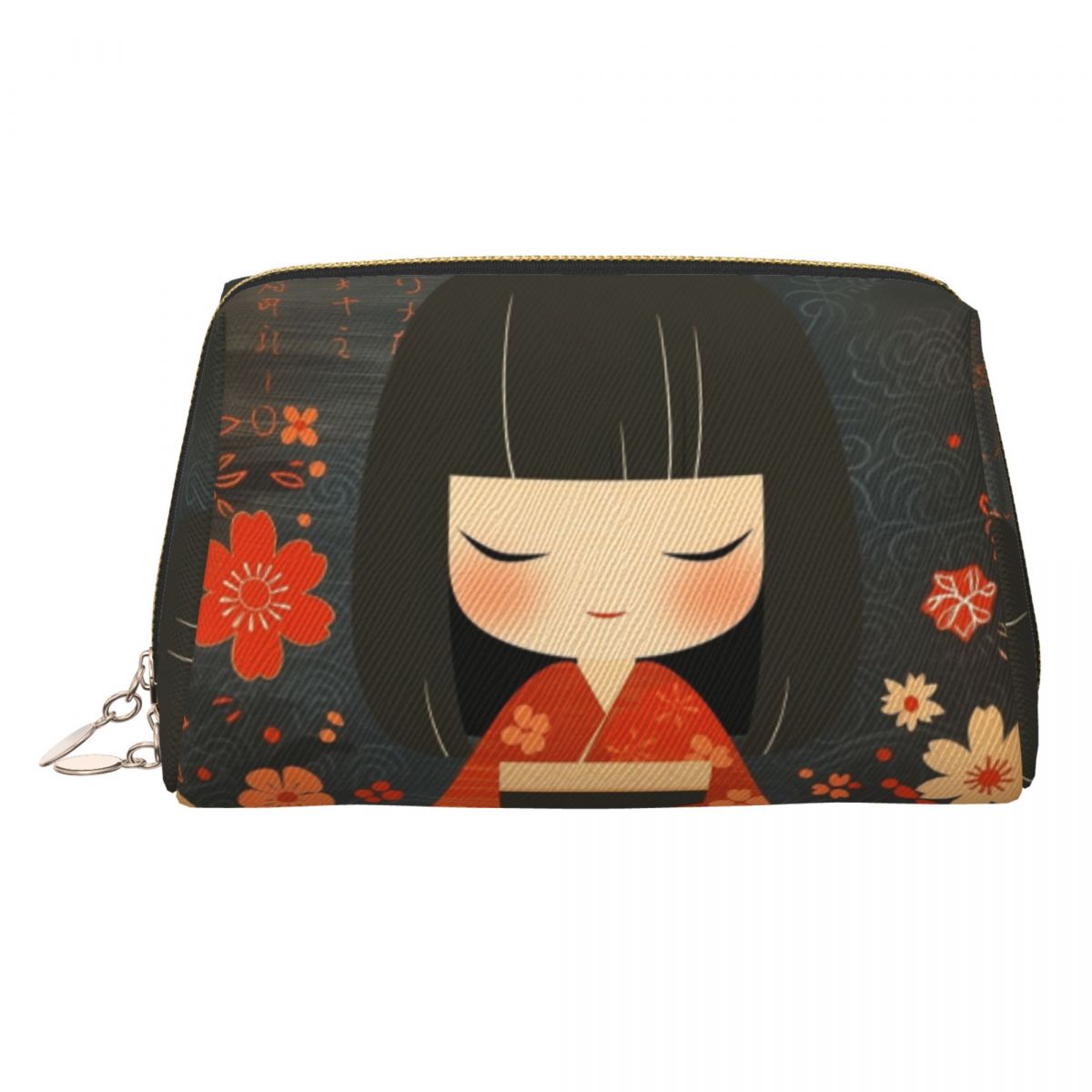 Beauty Makeup Kit For Girls - Tas Perlengkapan Mandi Travel Boneka Kokeshi