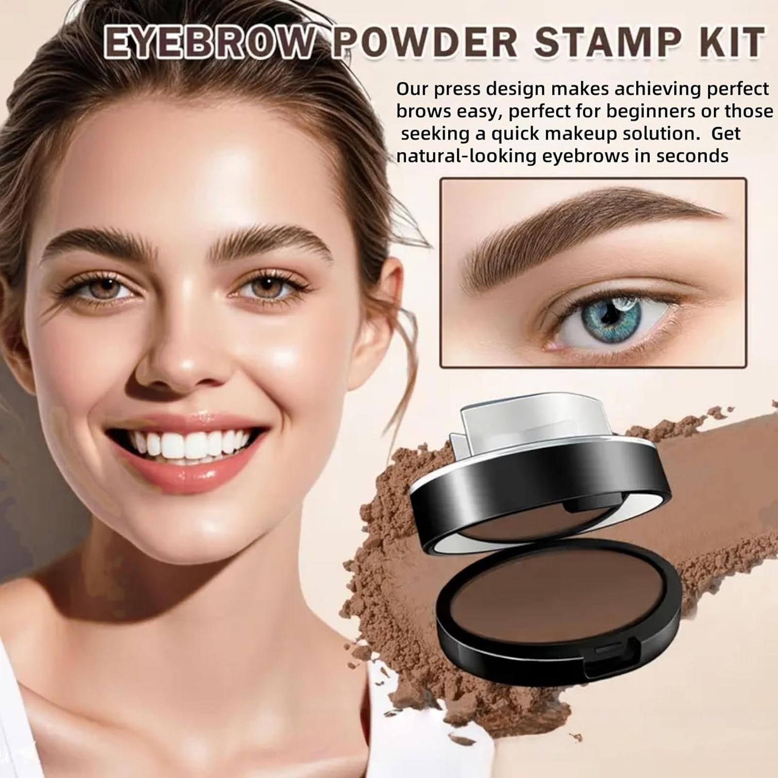Beauty Makeup Kit For Girls - Kit Stempel Alis Tahan Air, Bedak