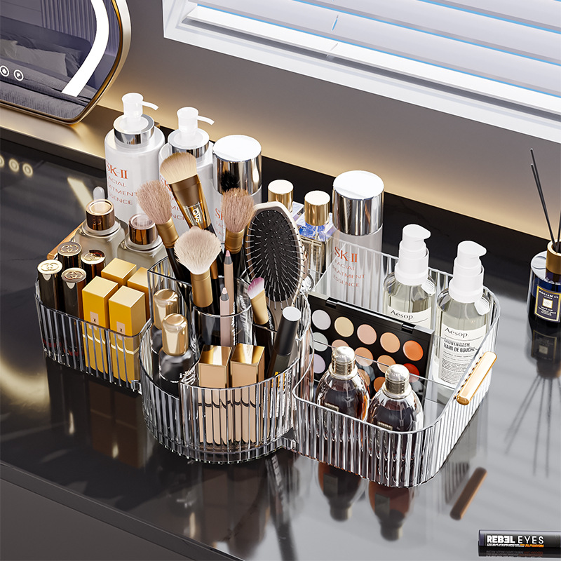 Beauty Makeup News - 360 Baru ° Kotak Penyimpanan Kosmetik