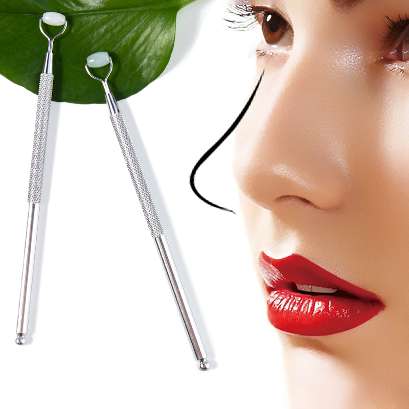 Jade Roller Gua Sha - Roller Jade Alami Anti Kerut Mata,