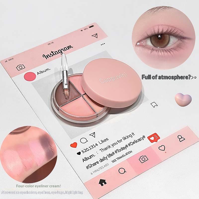 Palet Eyeshadow Matte Velvet 4 - Beauty Makeup Eyeshadow Palette ulasan dan harga