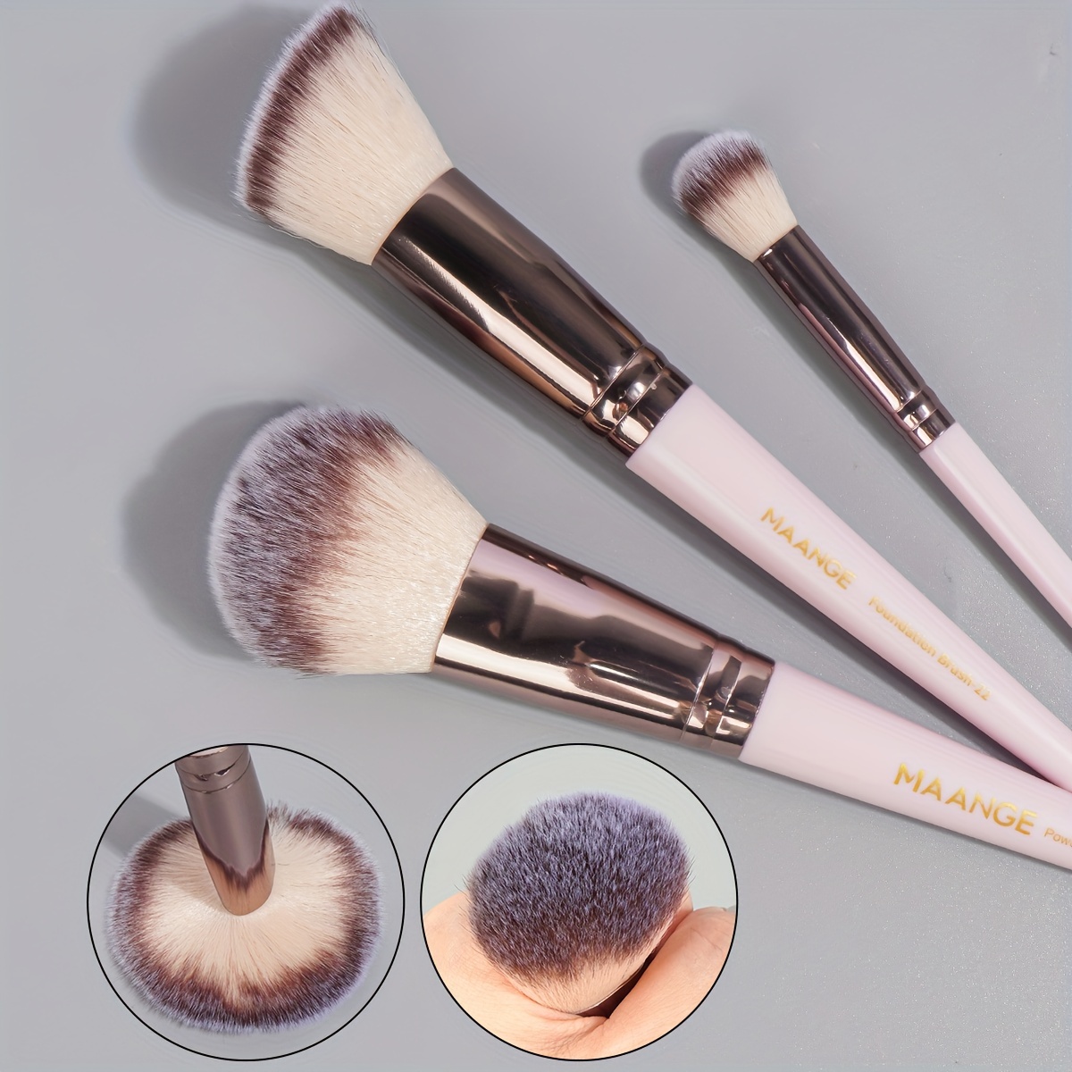 MAANGE kuas rias profesional,  - Huda Beauty Makeup Brush Set ulasan dan harga