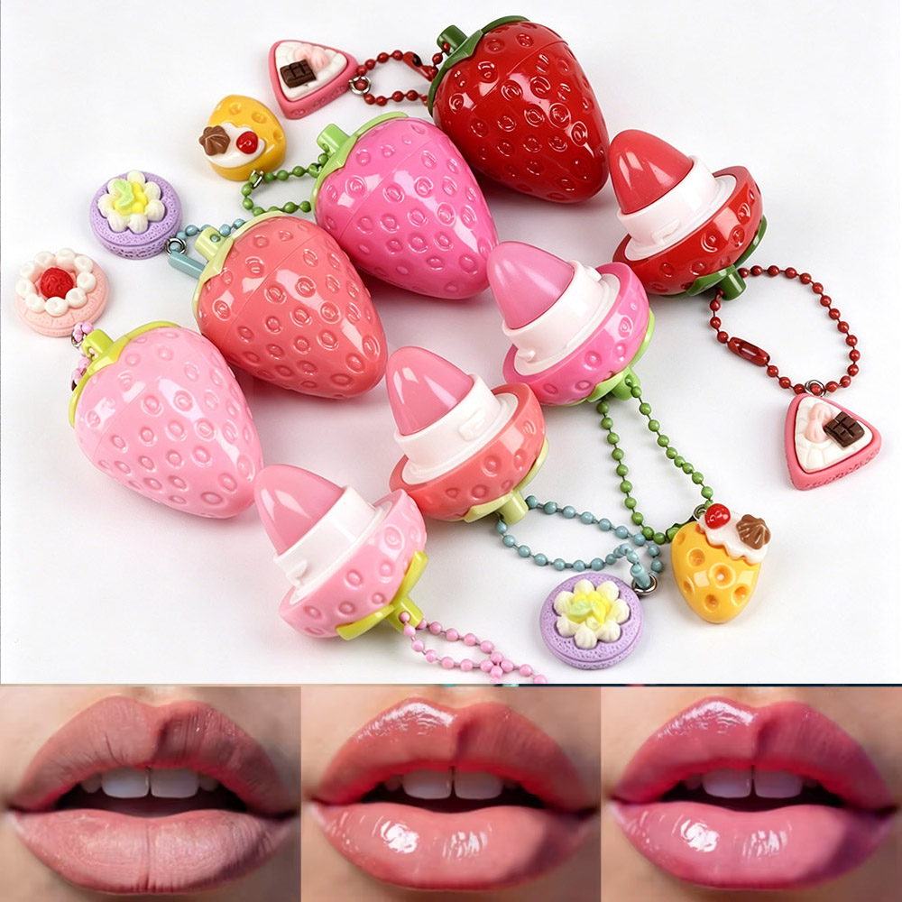 Pelembab Bibir Lucu Bentuk Str - Lip Gloss Plumping ulasan dan harga