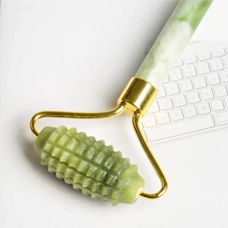 Set Roller Pijat Wajah Batu Gi - Jade Roller Gua Sha ulasan dan harga