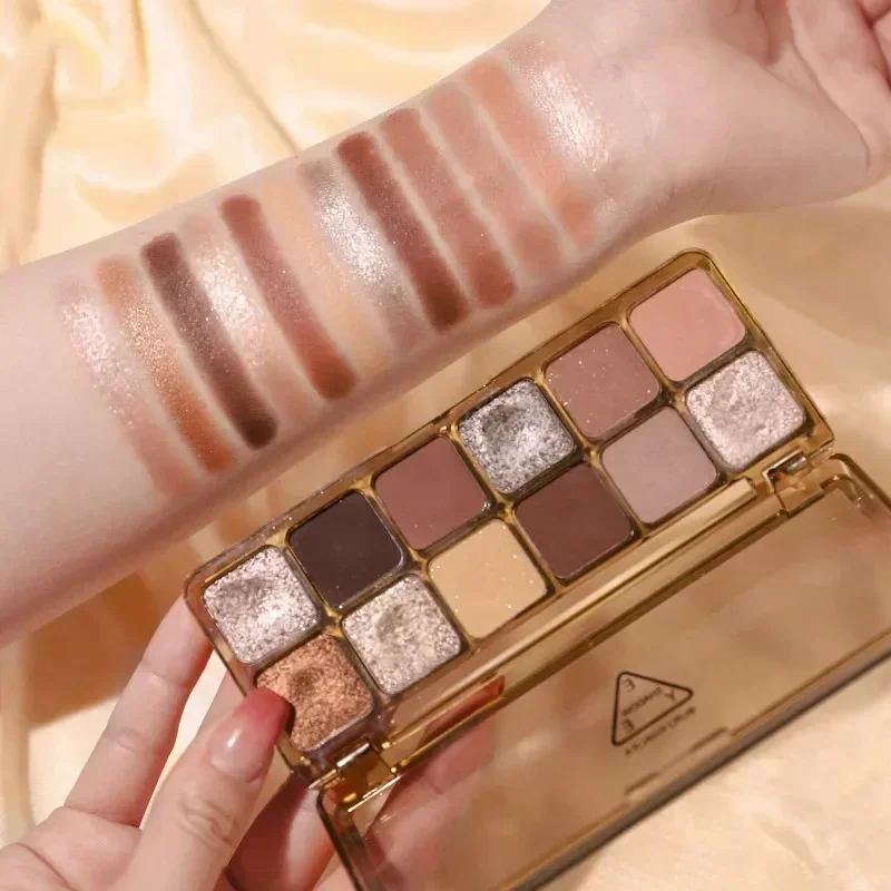 Palet Perona mata Glitter, 12  - Beauty Makeup Eyeshadow Palette ulasan dan harga