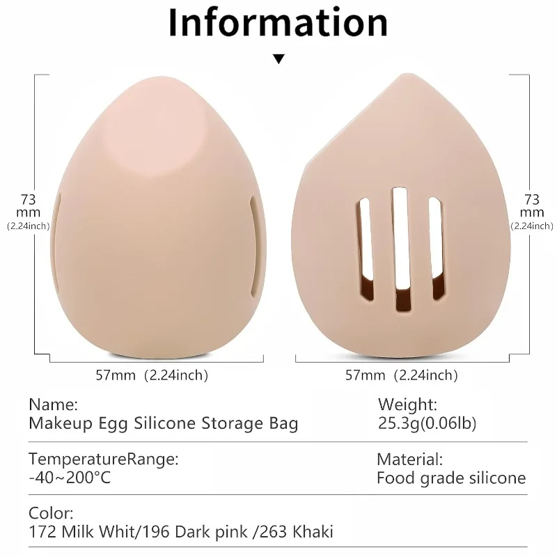 Tas penyimpanan spons bedak si - Beauty Makeup Egg ulasan dan harga