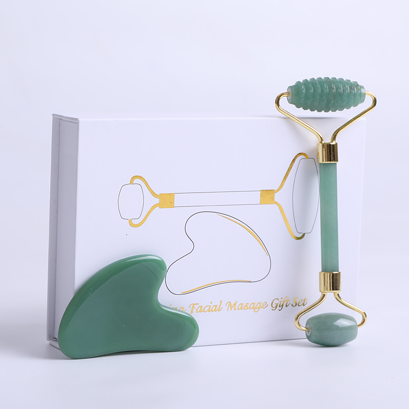 Roller Pijat Wajah Batu Giok A - Jade Roller Gua Sha ulasan dan harga