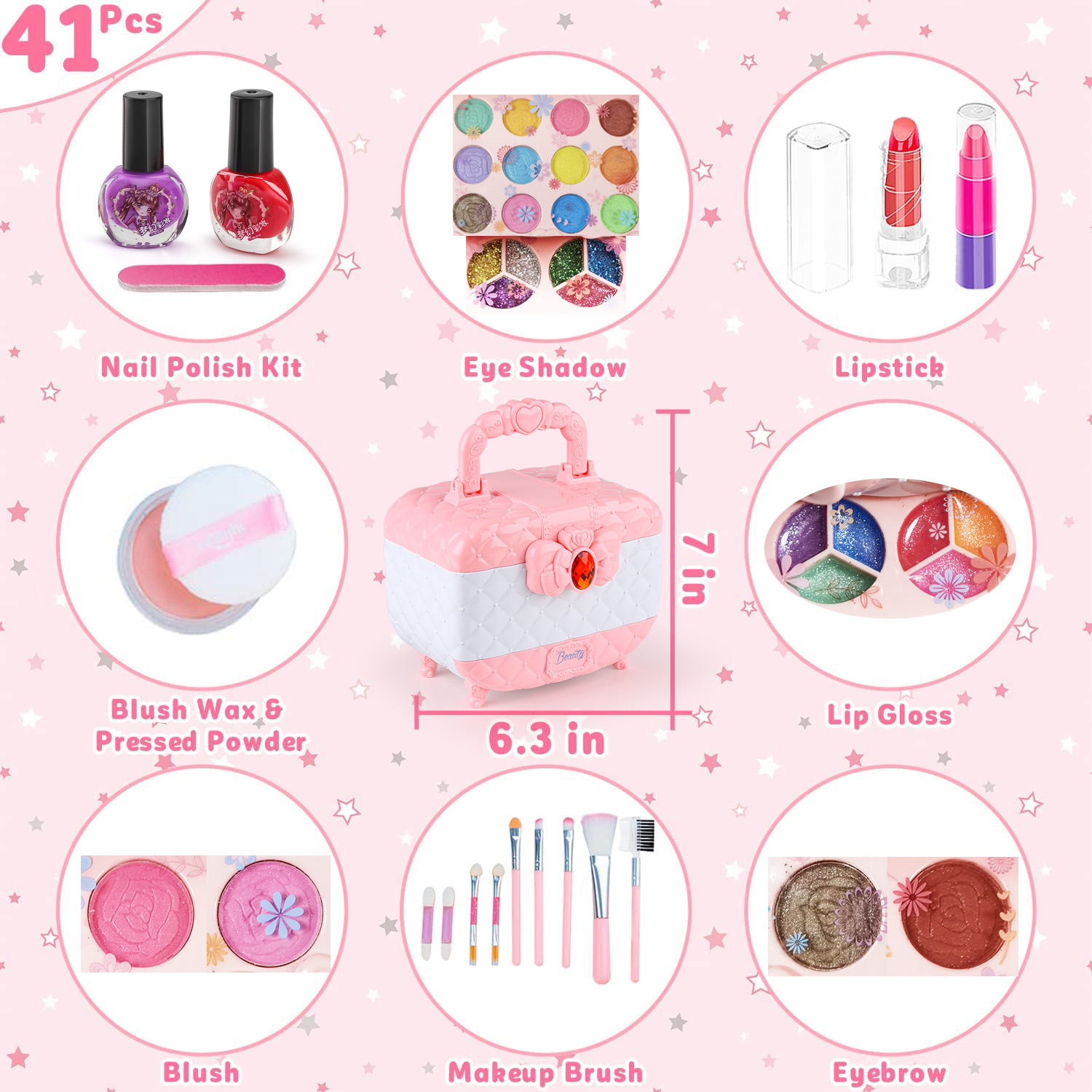 Kit mainan Makeup anak perempu - Beauty Makeup Kit For Girls ulasan dan harga