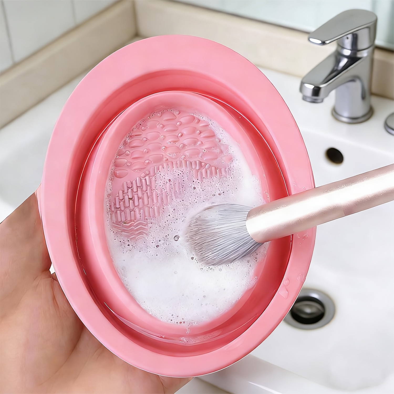 Mangkuk Pembersih Kuas Makeup  - Beauty Makeup Products ulasan dan harga