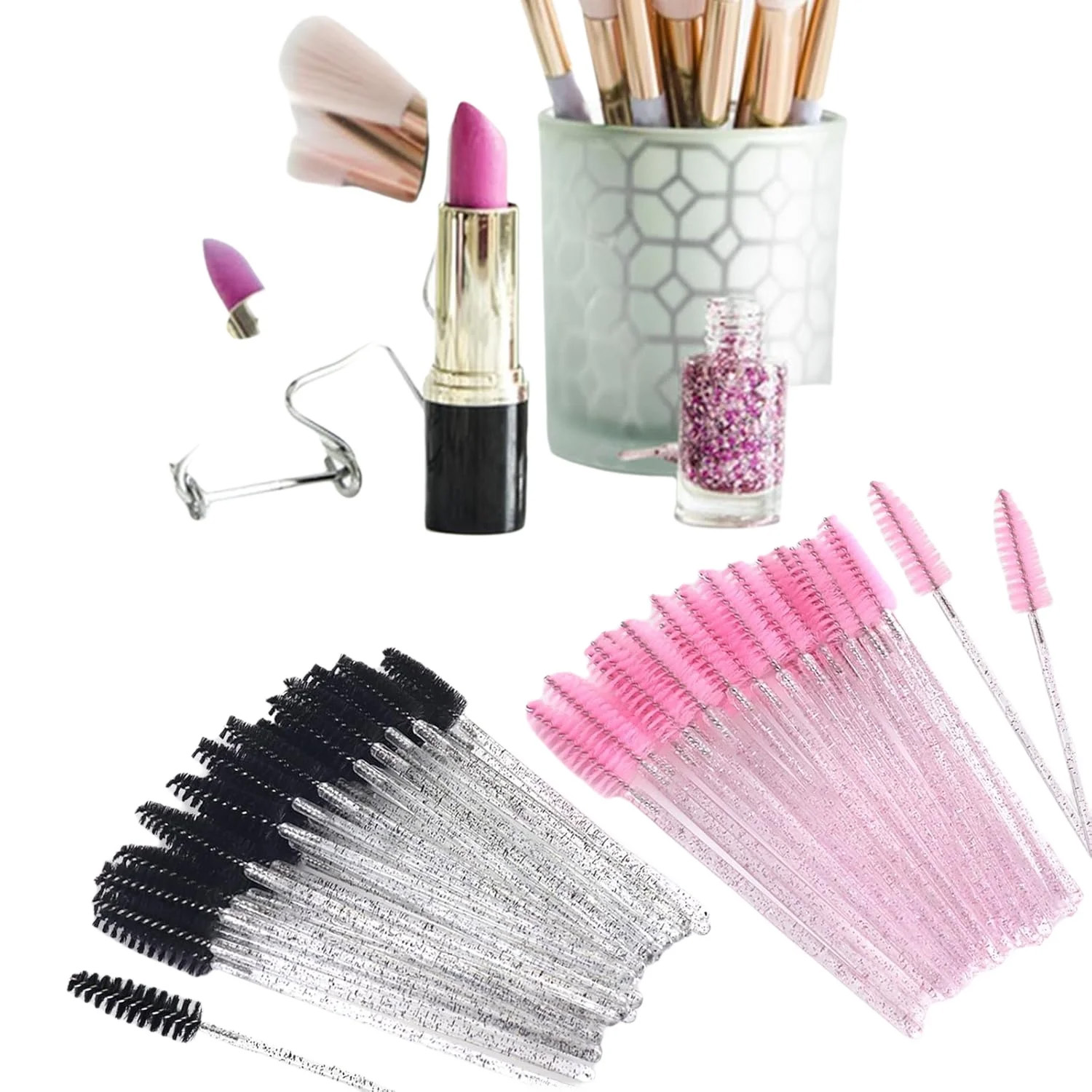 500 Buah Tongkat Kuas Bulu Mat - Beauty Makeup Products ulasan dan harga