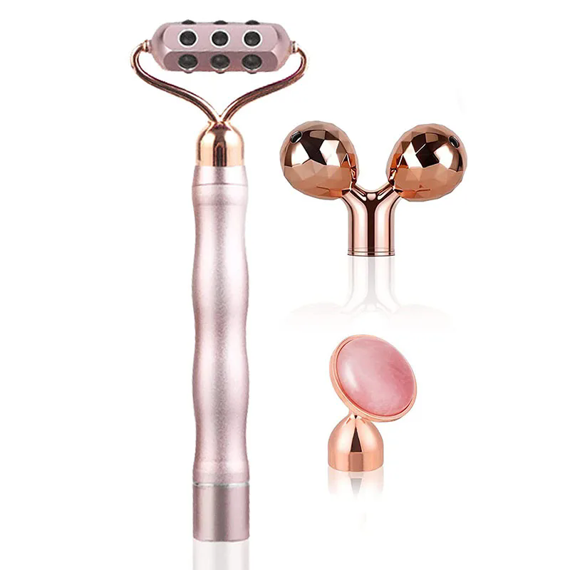 3 In 1 3D Roller Batu Germaniu - Jade Roller Gua Sha ulasan dan harga
