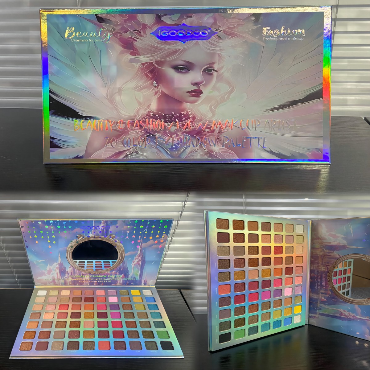70 Eye Shadow piring berkilau  - Beauty Makeup Eyeshadow Palette ulasan dan harga