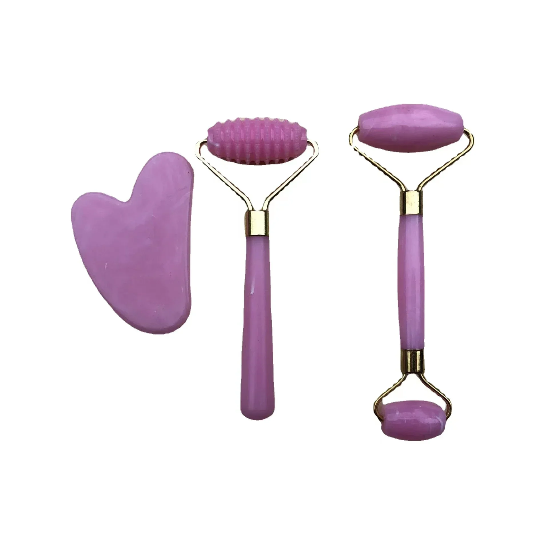 Pemijat Rol Resin untuk Wajah  - Jade Roller Gua Sha ulasan dan harga