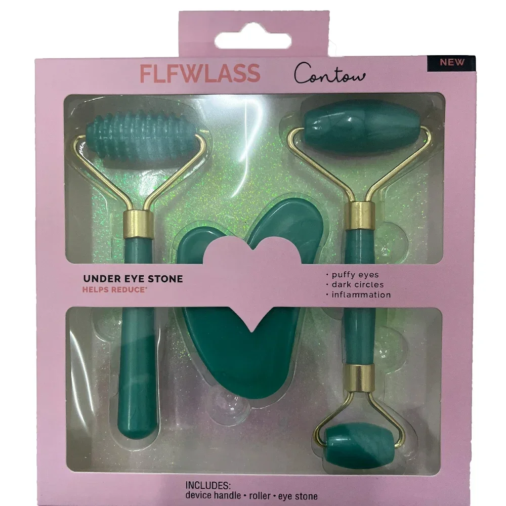 Pemijat Rol Resin untuk Wajah  - Jade Roller Gua Sha ulasan dan harga