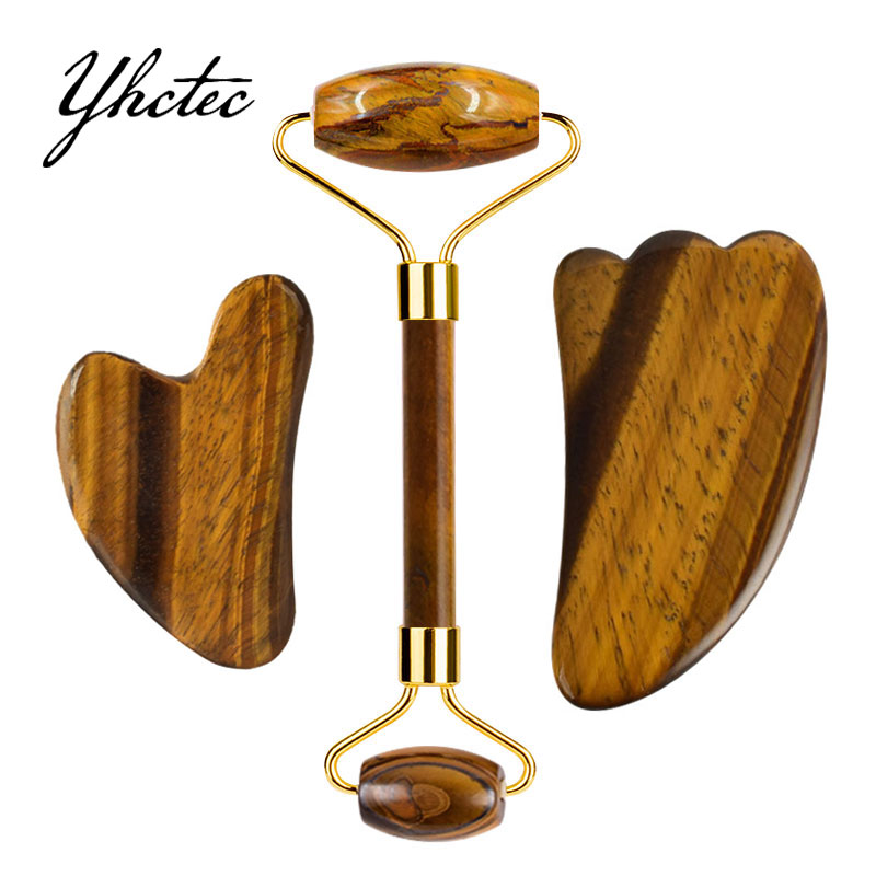 Batu Mata Harimau Alami Pengik - Jade Roller Gua Sha ulasan dan harga