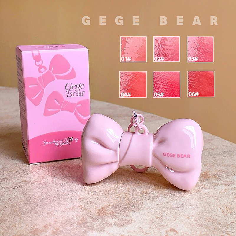 GEGE BEAR Bow Lip Gloss Tidak  - Lip Gloss Plumping ulasan dan harga