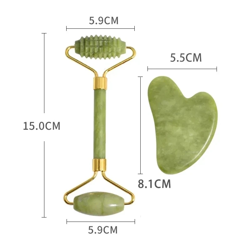 Masker Wajah Giok Xiuyan Alami - Jade Roller Gua Sha ulasan dan harga