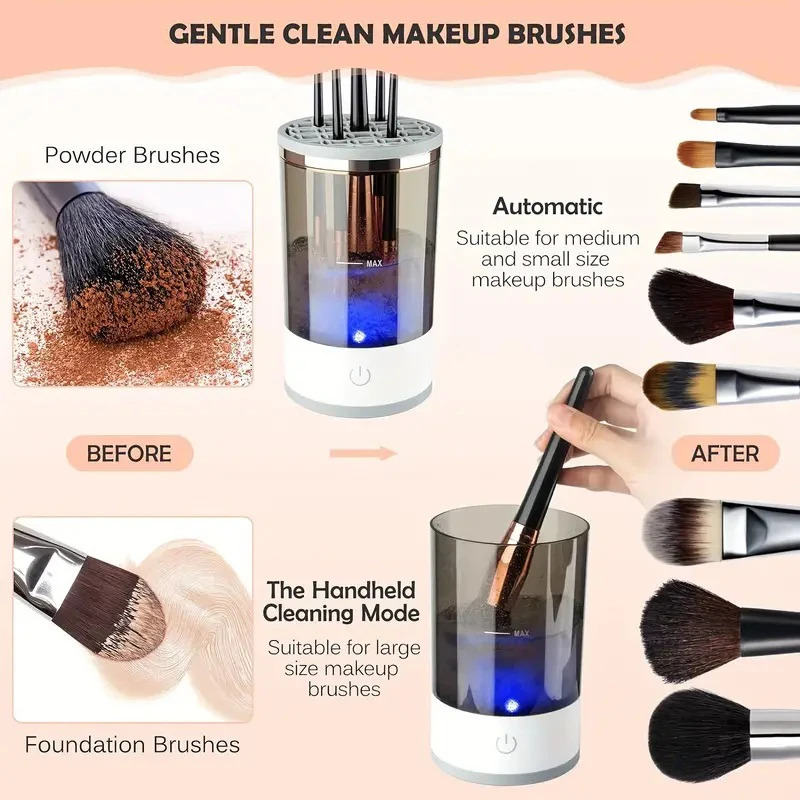 Pembersih Kuas Rias Elektrik P - Beauty Makeup Products ulasan dan harga